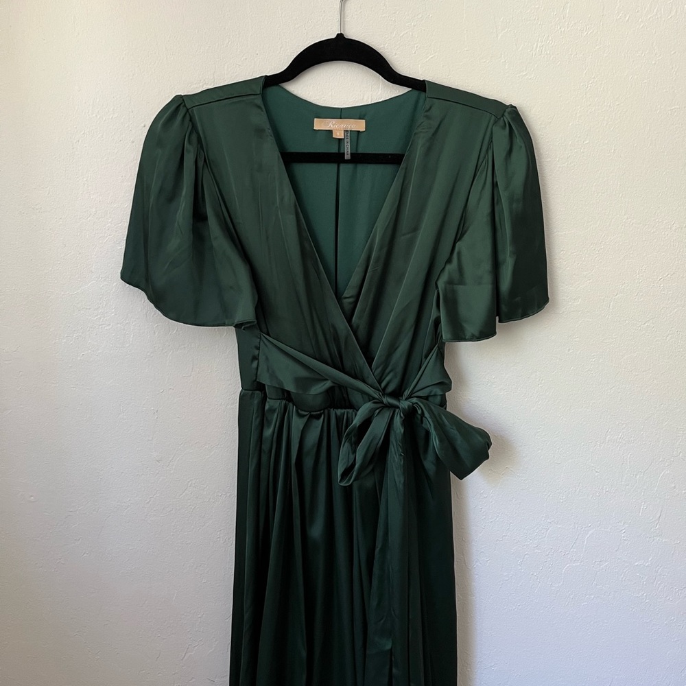 Pink Blush Maternity Emerald Green Dress S